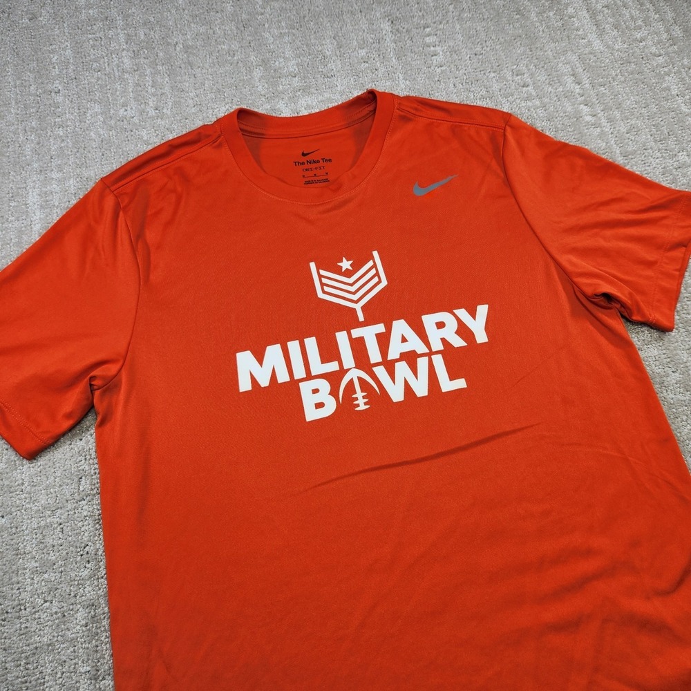Virginia Tech Hokies Shirt Men Medium Slim Fit Military Bowl Nike Dri Fit